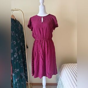Old Navy Pink Checkered Dress